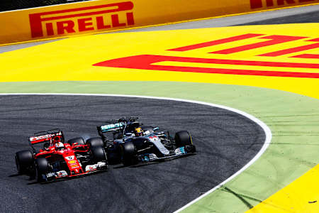 Vettel and Hamilton raced as close as could be in Barcelona