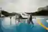 An autonomous passenger drone is prepared for flight.