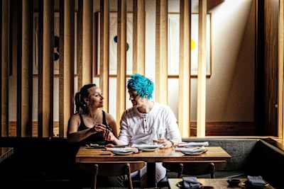 "Every time I spend quality time with my wife we feel closer," says Blevins, here with Jessica.