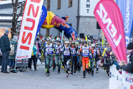 Vom Start weg war Paul Verbnjak an der Spitze des Feldes.
