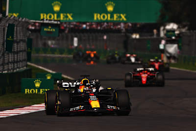 Max Verstappen of Oracle Red Bull Racing at the Mexico City Grand Prix on October 29, 2023.