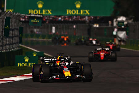 Max Verstappen of Oracle Red Bull Racing at the Mexico City Grand Prix on October 29, 2023.