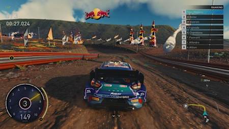 In-game image from The Crew Motorfest Season 6 showing action from the Rally Blast race.