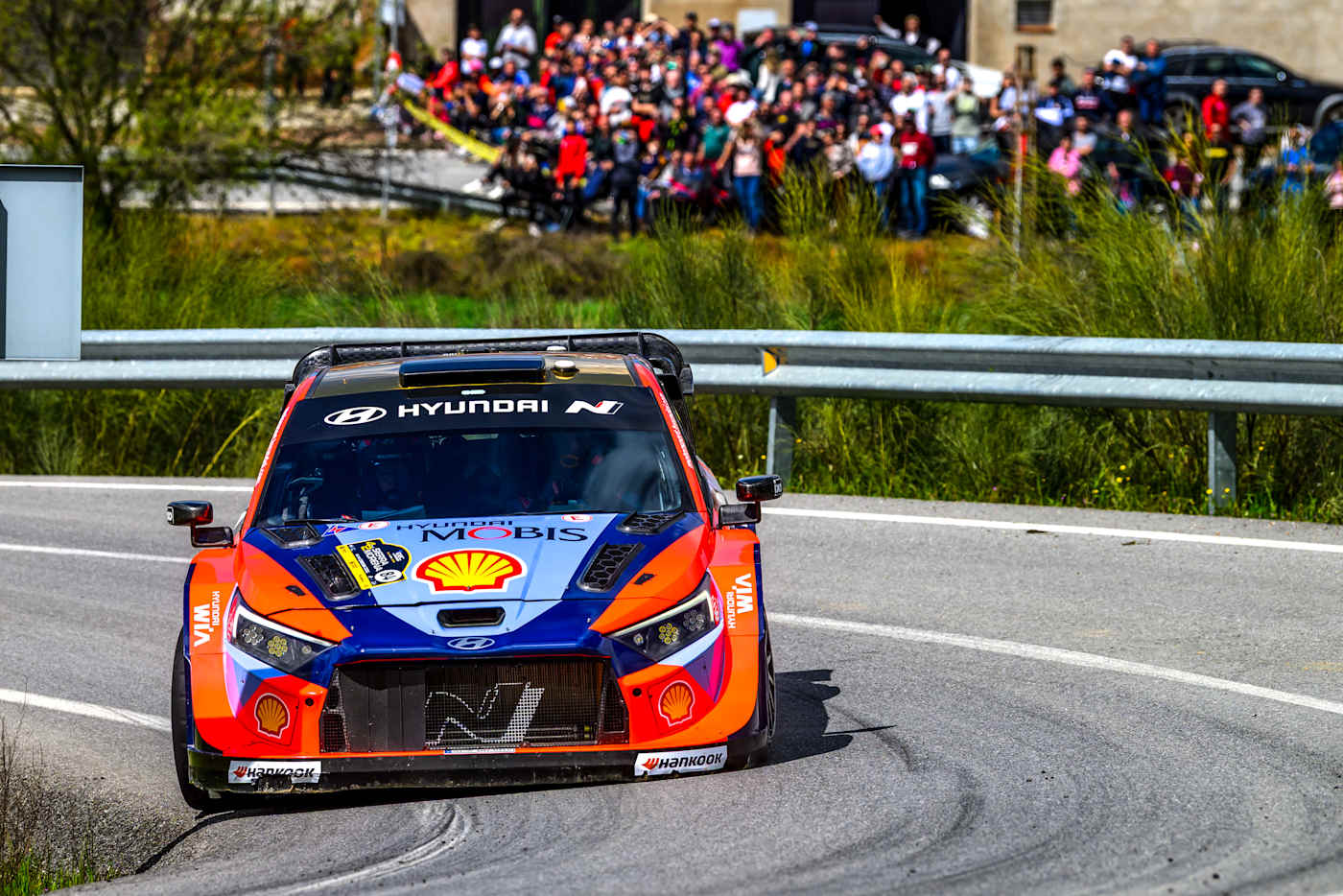 Neuville en acción en el Rally de Sierra Morena a principios de este mes