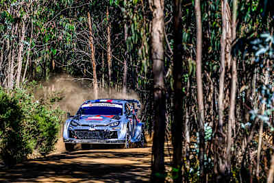 Ogier found his car to be "too soft" early in the day