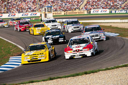 Manuel Reuter y Nicola Larini, DTM En Hockenheim, 1996.
