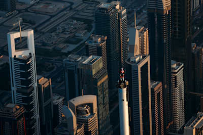 Sam climbed the Burj Khalifa in Dubai for film's final shot.