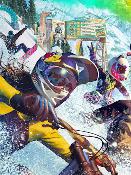 Promotional artwork from the video game Riders Republic by Ubisoft.