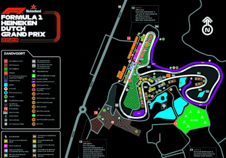 The Dutch Grand Prix course as it is in 2023.