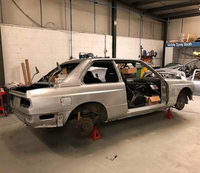 Taking a car down to the bare metal is the best way to paint it