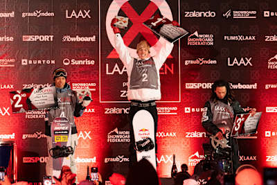 On January 18, 2025, Scotty James secures first place at the Laax Open in Laax, Switzerland.