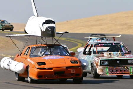 LeMons and Chumpcar racing are two popular cheap racing series in the USA 