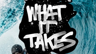 An image of surfer Molly Picklum on the cover art of What It Takes. 
