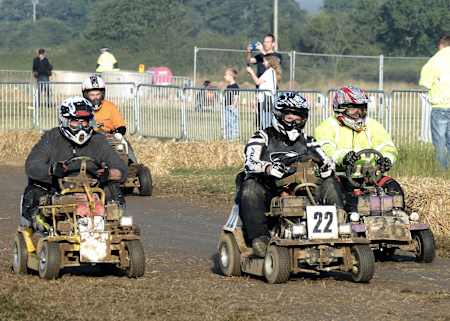 Lawnmower racing is easily accessible, cheap and lots of fun
