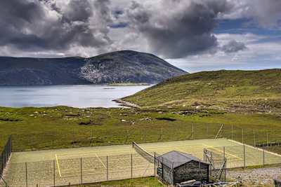 スコットランドのテニスコート