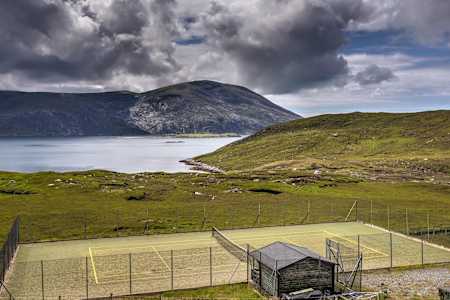 スコットランドのテニスコート