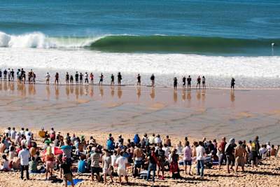 Le spot de surf de Peniche au Portugal.