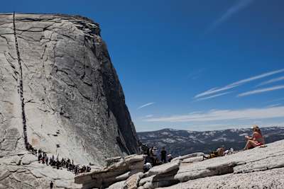 Nejdelší schodiště světa - Half Dome, Yosemite