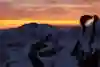 Michal Sabovčík climbing at sunrise