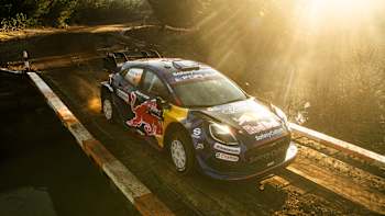 Grégoire Munster (LUX) and Louis Louka (BEL) of M-Sport Ford World Rally Team are seen performing during Stop 11 of the World Rally Championship in Conception, Chile on September 11, 2025.   
