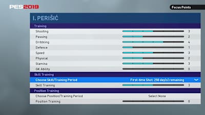 Quickly learn new skills by assigning more focus points to them