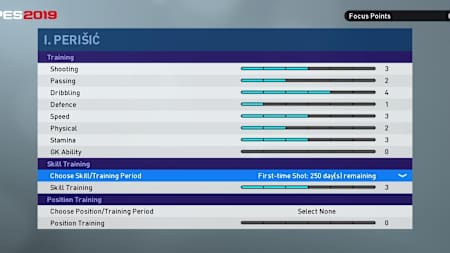 Quickly learn new skills by assigning more focus points to them