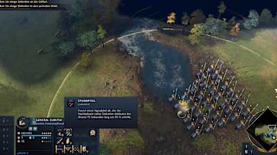 Screenshot aus Age of Empires 4 zeigt das mongolische Heer mit ihrer Heldeneinheit General Subutai.