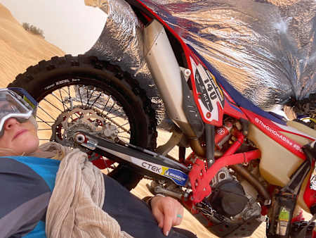 Während der Tunisia Desert Challenge 2022 brannte Rucks Kupplung durch