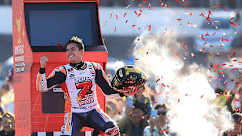 Marc Márquez celebrates his seventh world title in Twin Ring Motegi, Japanese Grand Prix of MotoGP™.
