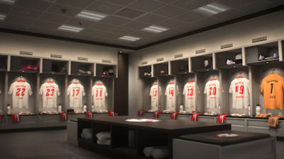 Der Locker Room von RB Leipzig in FC 26.