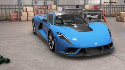 A screenshot of the Hennessey Venom F5 in Forza Horizon 6.