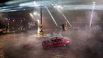 El eventual vencedor, King Katra, en acción durante el Red Bull Shay' iMoto en Johannesburgo, Sudáfrica, el 19 de septiembre de 2020.