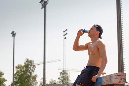 Karsten Warholm during a training session.