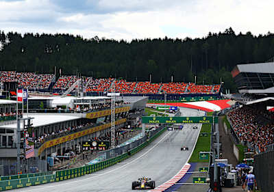 Max Verstappen of the Netherlands driving the (1) Oracle Red Bull Racing RB19 on track during the F1 Grand Prix of Austria at Red Bull Ring on July 02, 2023 in Spielberg, Austria. 