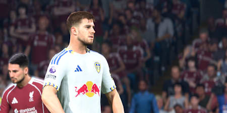 Un joueur de football de Leeds United dans le jeu EA FC 26.