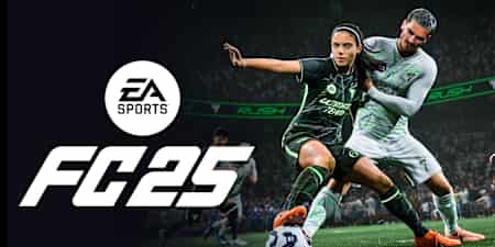 FC 25 Ultimate Team gameplay with a duel between two players.