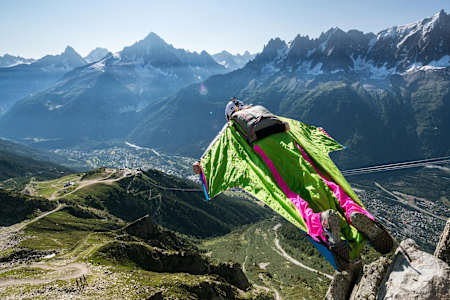 Ellen Brennan in wingsuit