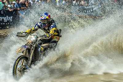 The Hard Enduro action at Red Bull Romaniacs in 2016 was particularly wet and wild.