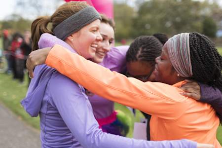 Once you've crossed the line, enjoy the moment and your post-race meal