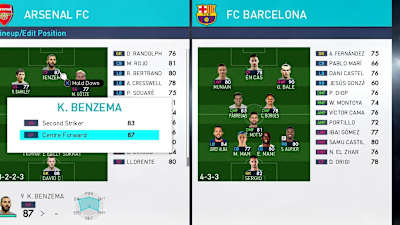 A screenshot from the new PES 2018 football sim by Konami.