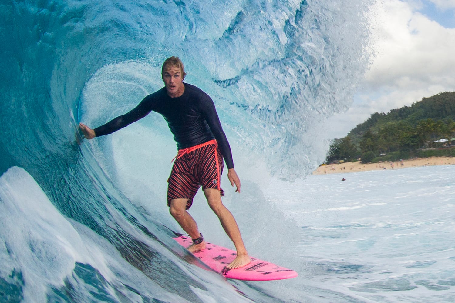 Jamie O'Brien und Poopies beim