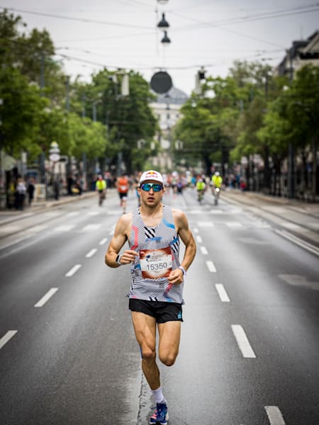 Tom Evans performs during the Wings for Life World Run Flagship Run in Vienna, Austria, on May 08, 2022.