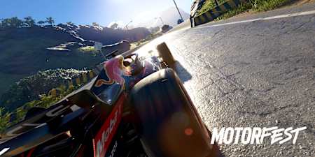 Screenshot aus The Crew Motorfest zeigt den Red Bull RB18 auf dem Asphalt bei Sonnenschein.