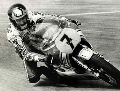 Barry Sheene sulla Suzuki RG500