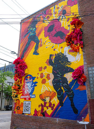 Red Bull Dance Your Style mural in Atlanta