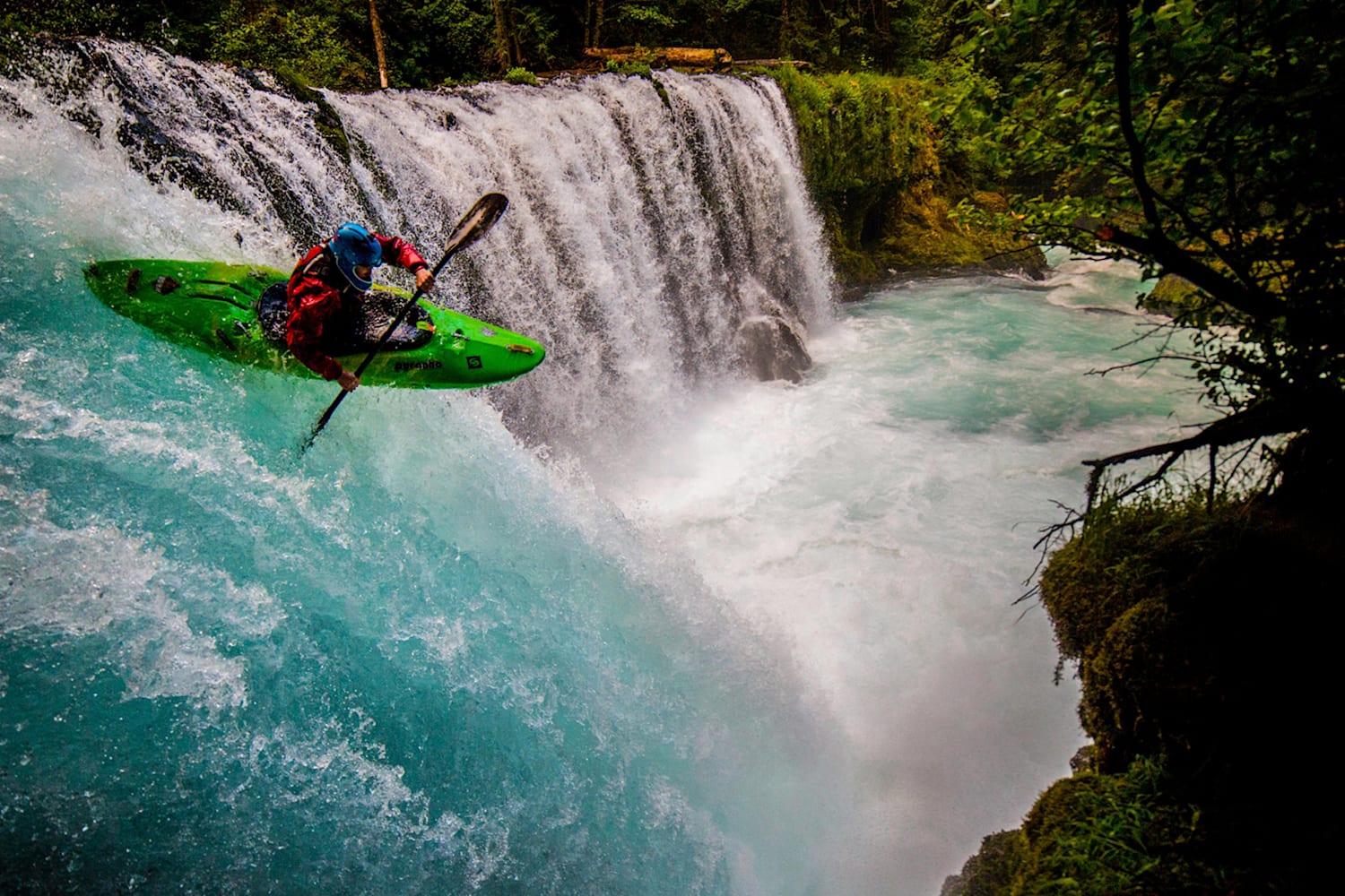 Photos of Kayakers Plunging Down Insane Waterfalls