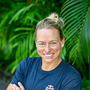 Lisa Faulkner of the United States poses for a photograph during the first stop of the Red Bull Cliff Diving World Series in Bali, Indonesia on May 20, 2026.