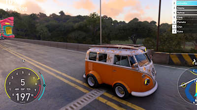 Screenshot from The Crew Motorfest shows a VW bus.