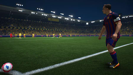 Xherdan Shaqiri tire un corner dans EA Sports FC 26.