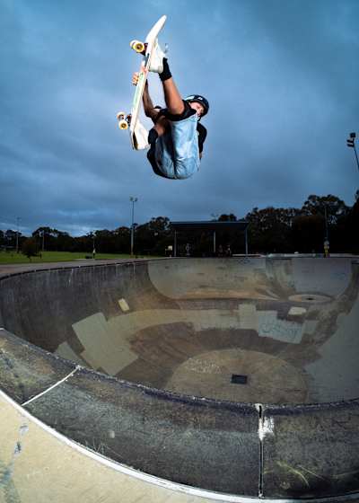 Perth's Perry Lakes is a serious park for skaters who can handle big transitions and occasional heavy slams